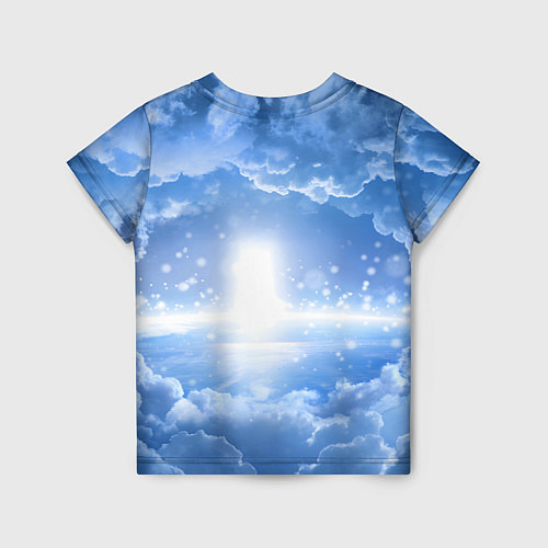 Детская футболка Ту-154 в морозном небе / 3D-принт – фото 2