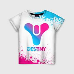 Футболка детская Destiny neon gradient style, цвет: 3D-принт