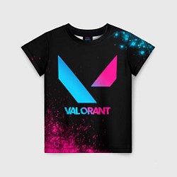 Футболка детская Valorant - neon gradient, цвет: 3D-принт