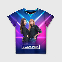 Футболка детская Blackpink neon, цвет: 3D-принт