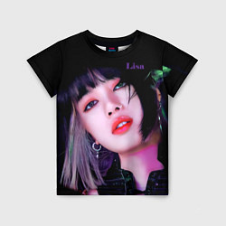 Футболка детская Blackpink Lisa brunette, цвет: 3D-принт