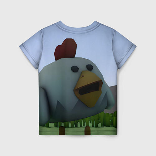 Детская футболка Chicken Gun курица в лесу / 3D-принт – фото 2