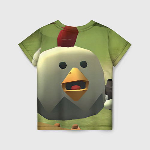 Детская футболка Chicken Gun курица / 3D-принт – фото 2