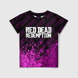 Футболка детская Red Dead Redemption pro gaming: символ сверху, цвет: 3D-принт
