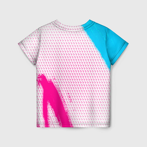 Детская футболка Lifan neon gradient style: надпись, символ / 3D-принт – фото 2