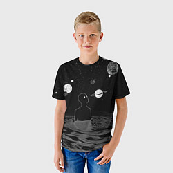 Футболка детская Погружение во вселенную, цвет: 3D-принт — фото 2