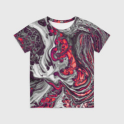 Футболка детская Абстрактные разводы, цвет: 3D-принт