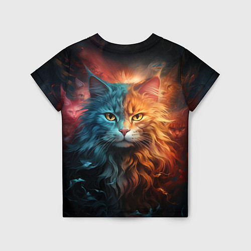 Детская футболка Сердитый котик / 3D-принт – фото 2