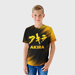 Футболка детская Akira - gold gradient, цвет: 3D-принт — фото 2