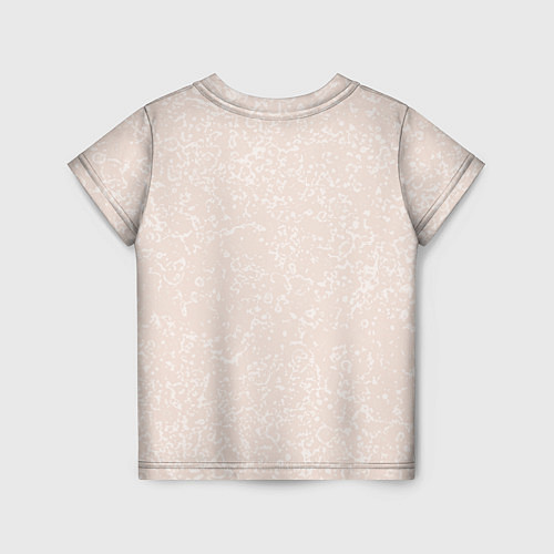 Детская футболка Текстура светло-бежевый / 3D-принт – фото 2