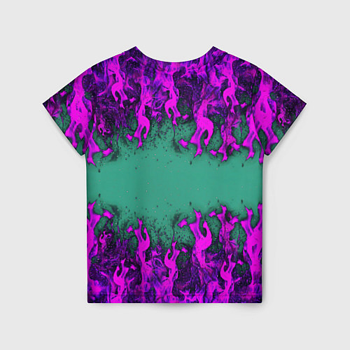 Детская футболка Фиолетовое пламя / 3D-принт – фото 2