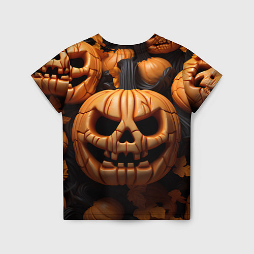 Детская футболка Pumpkin Halloween / 3D-принт – фото 2