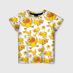 Футболка детская Yellow ducklings, цвет: 3D-принт