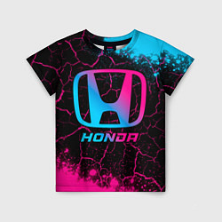 Футболка детская Honda - neon gradient, цвет: 3D-принт