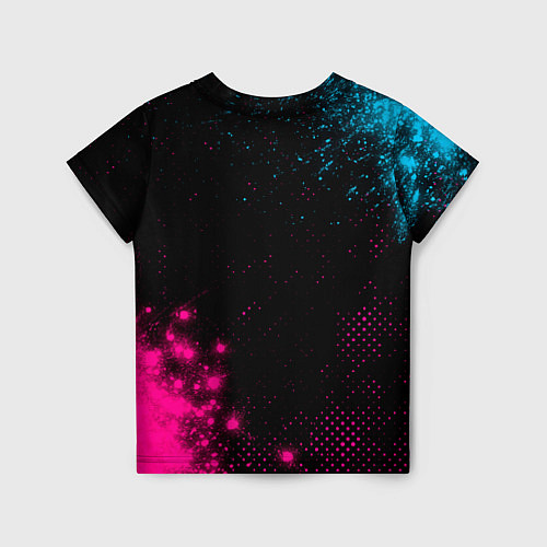 Детская футболка Date A Live - neon gradient: надпись, символ / 3D-принт – фото 2