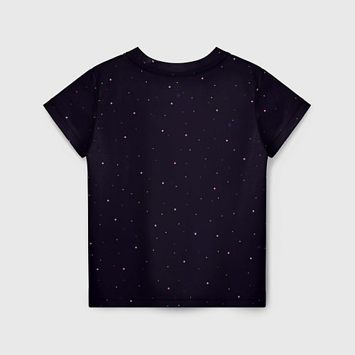 Детская футболка Абстракция ночь тёмно-фиолетовый / 3D-принт – фото 2