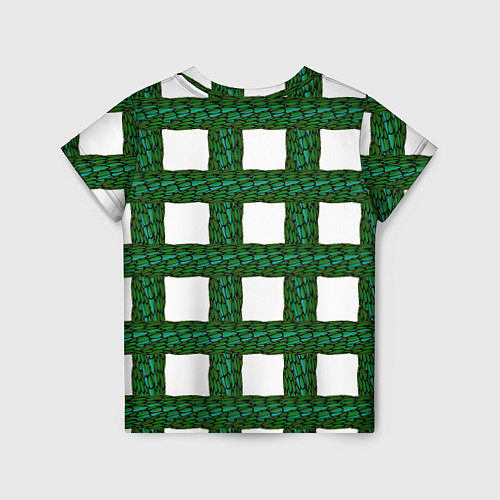 Детская футболка Зеленые змейки / 3D-принт – фото 2