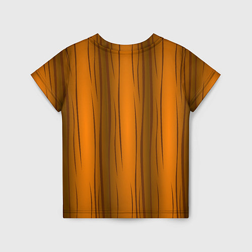 Детская футболка Текстура бревна вертикальные / 3D-принт – фото 2