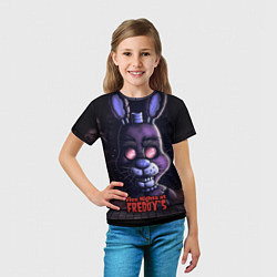 Футболка детская Five Nights at Freddys Bonnie, цвет: 3D-принт — фото 2