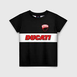 Футболка детская Ducati motors - черный, цвет: 3D-принт