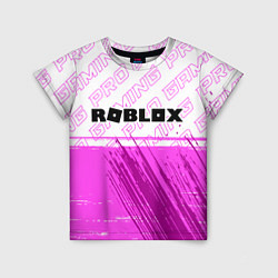 Детская футболка Roblox pro gaming: символ сверху