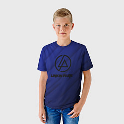 Футболка детская Linkin park лого градиент, цвет: 3D-принт — фото 2