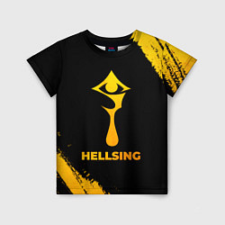 Детская футболка Hellsing - gold gradient