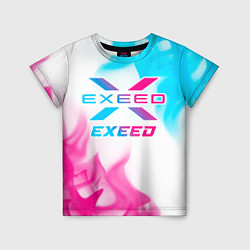 Футболка детская Exeed neon gradient style, цвет: 3D-принт