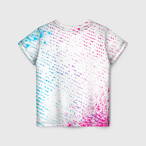Детская футболка Skyrim neon gradient style / 3D-принт – фото 2