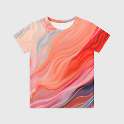 Футболка детская Текучий принт от нейросети, цвет: 3D-принт