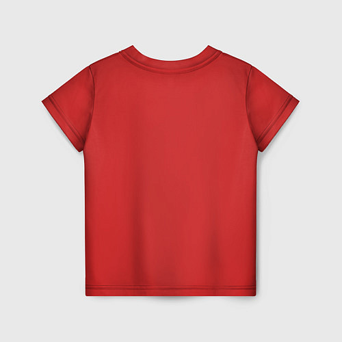 Детская футболка Девушка в красных очках / 3D-принт – фото 2
