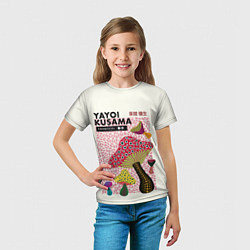 Футболка детская Новые Грибы - Яёй Кусама, цвет: 3D-принт — фото 2