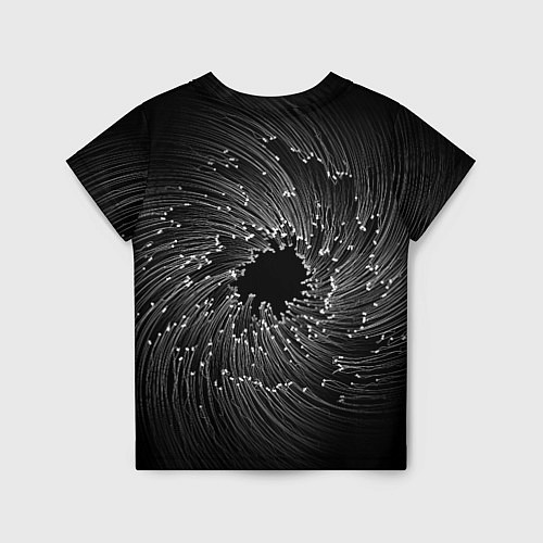 Детская футболка Абстракция черная дыра / 3D-принт – фото 2