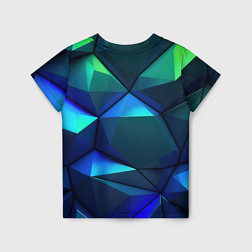 Детская футболка CSGO blue green gradient / 3D-принт – фото 2