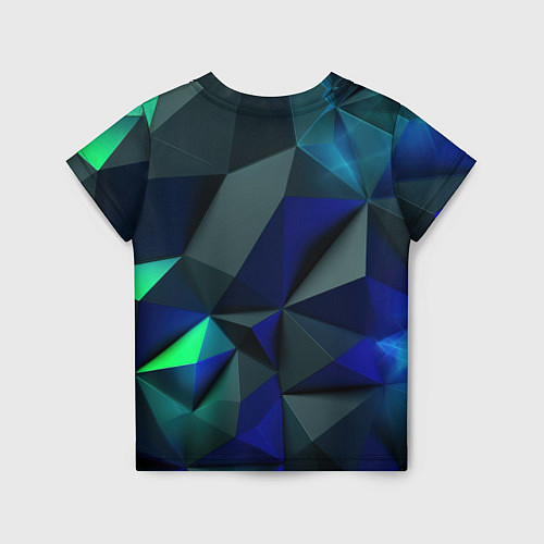 Детская футболка Juventus blue abstract logo / 3D-принт – фото 2