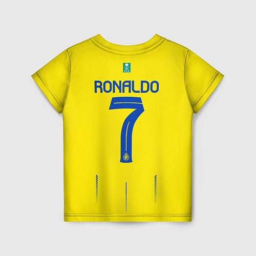 Детская футболка Криштиану Роналду Аль Наср форма 2324 домашняя / 3D-принт – фото 2