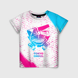 Футболка детская Tokyo Ghoul neon gradient style, цвет: 3D-принт