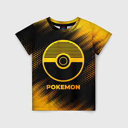 Футболка детская Pokemon - gold gradient, цвет: 3D-принт