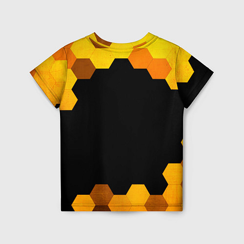 Детская футболка Doom - gold gradient / 3D-принт – фото 2