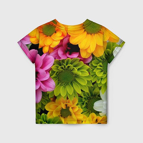 Детская футболка Паттерн цветочный / 3D-принт – фото 2