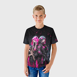 Футболка детская Военные аниме девушки, цвет: 3D-принт — фото 2