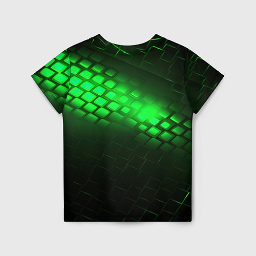 Детская футболка Juventus green logo neon / 3D-принт – фото 2