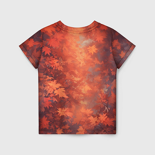 Детская футболка Ксеноморф в осенней листве / 3D-принт – фото 2