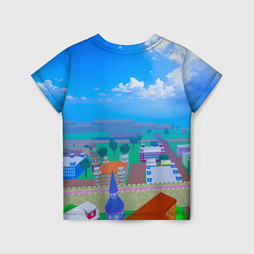 Детская футболка Роблокс город / 3D-принт – фото 2