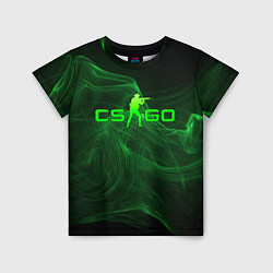 Детская футболка CSGO green lines