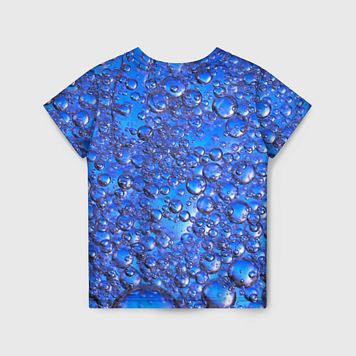 Детская футболка Пузыри в синей жидкости / 3D-принт – фото 2