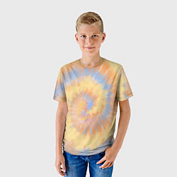 Футболка детская Tie-Dye дизайн, цвет: 3D-принт — фото 2