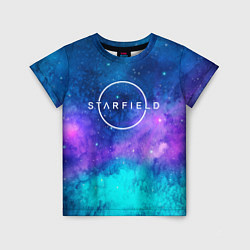Футболка детская Starfield space logo, цвет: 3D-принт