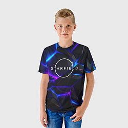 Футболка детская Starfield game logo, цвет: 3D-принт — фото 2