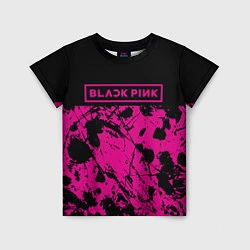 Футболка детская Black pink - emblem - pattern - music, цвет: 3D-принт